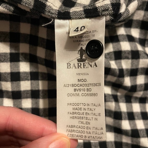 Barena Venezia Plaid Button Down Shirt‎ 40 Cotton classic luxury casual - Picture 5 of 6